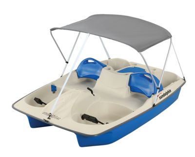 Sun Dolphin
5-Person Sun Slider Pedal Boat with Canopy, Blue, 96 in. L x 65 in. W, 545 lb. Capacity