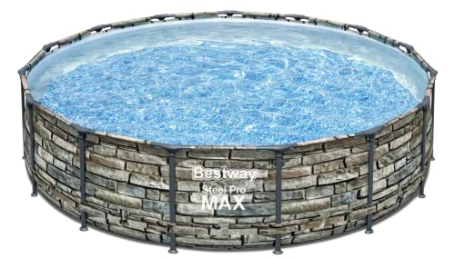 Bestway Steel Pro MAX 15′ x 42″ Above Ground Pool Set Stone