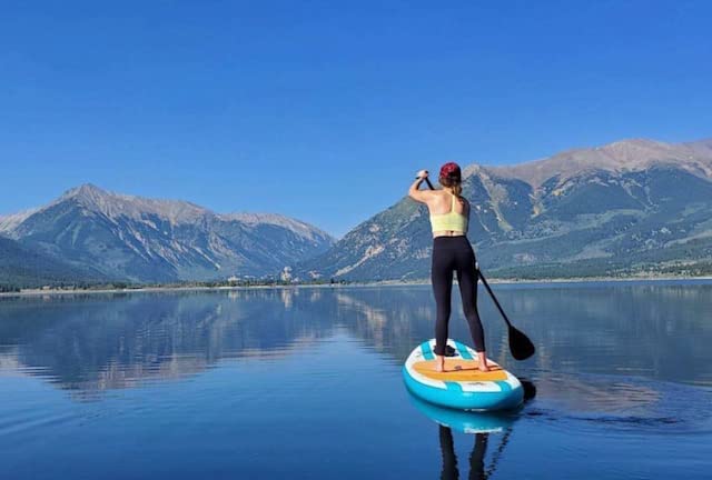 Roc Inflatable Stand Up Paddle Boards , Wide Stable Design, Non-Slip Comfort Deck