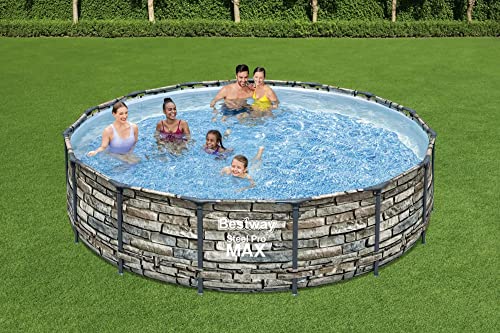 Bestway Steel Pro MAX 15′ x 42″ Above Ground Pool Set Stone