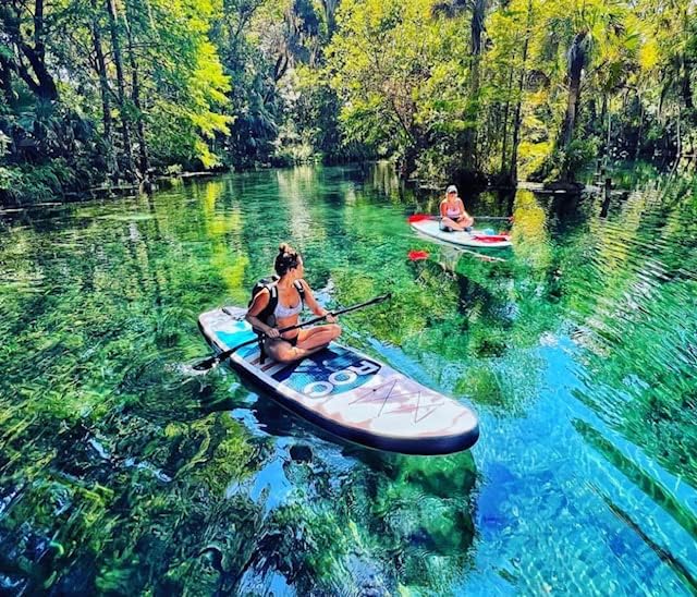 Roc Inflatable Stand Up Paddle Boards , Wide Stable Design, Non-Slip Comfort Deck