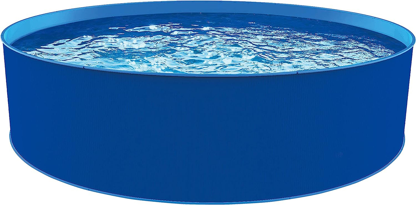 Blue Wave Cobalt Steel Wall Pool Package - 12-ft Round 36-in Deep