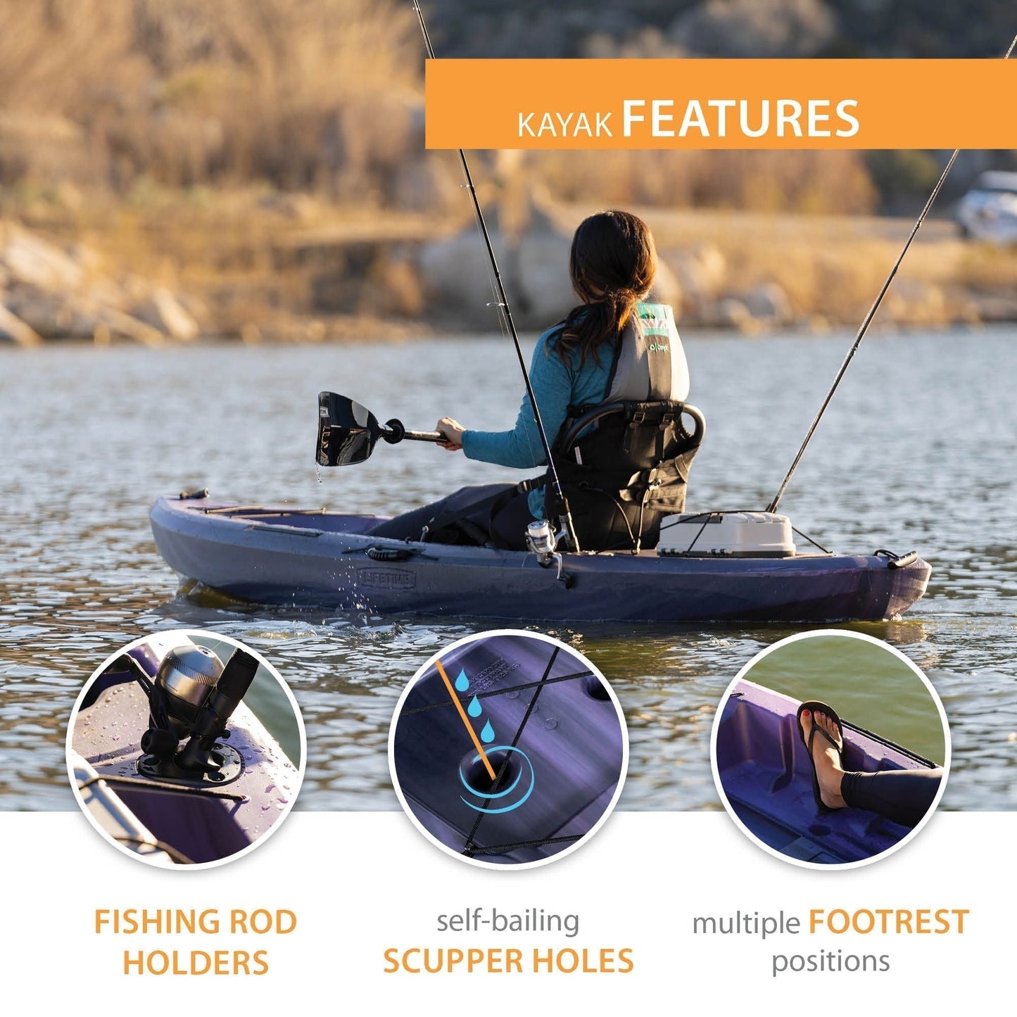 Lifetime Teton 100 Angler Kayak