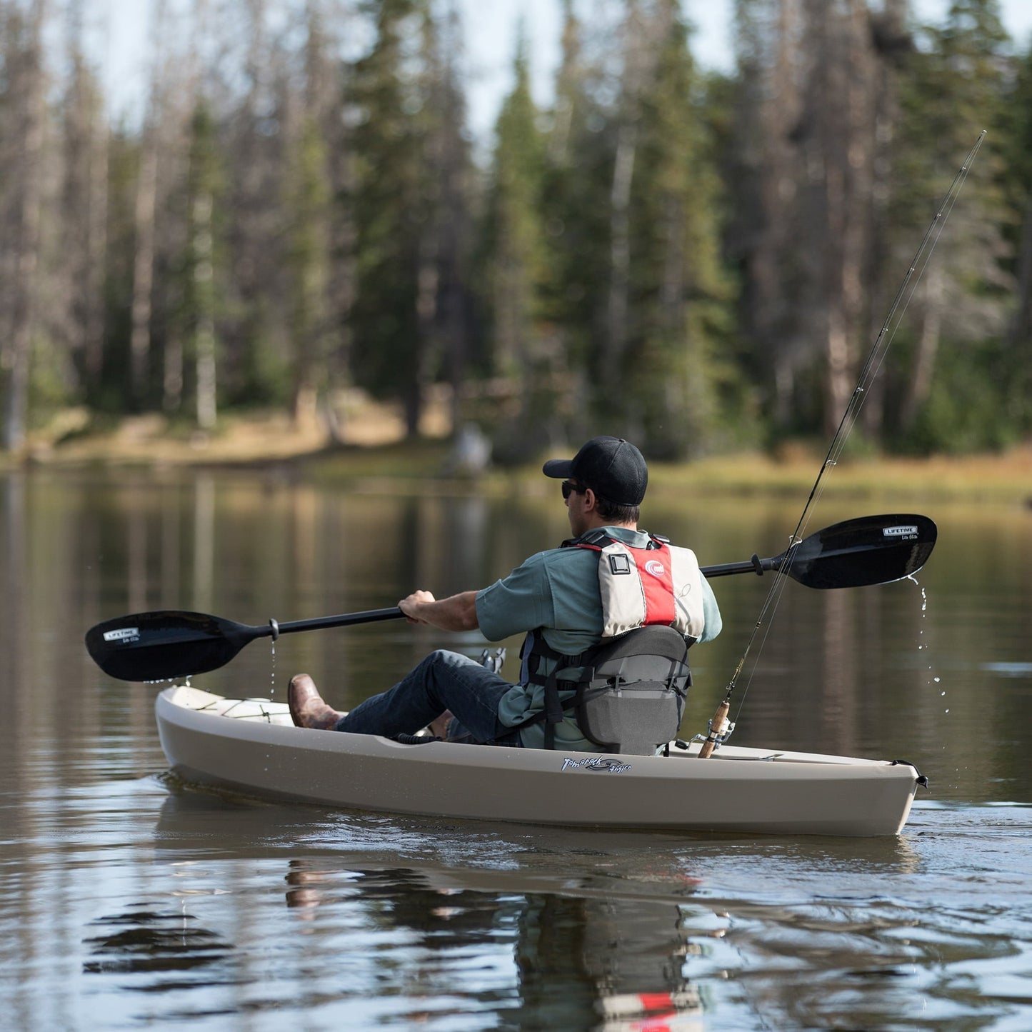 Lifetime Tamarack Angler 10 ft Fishing Kayak (Paddle Included), 90508