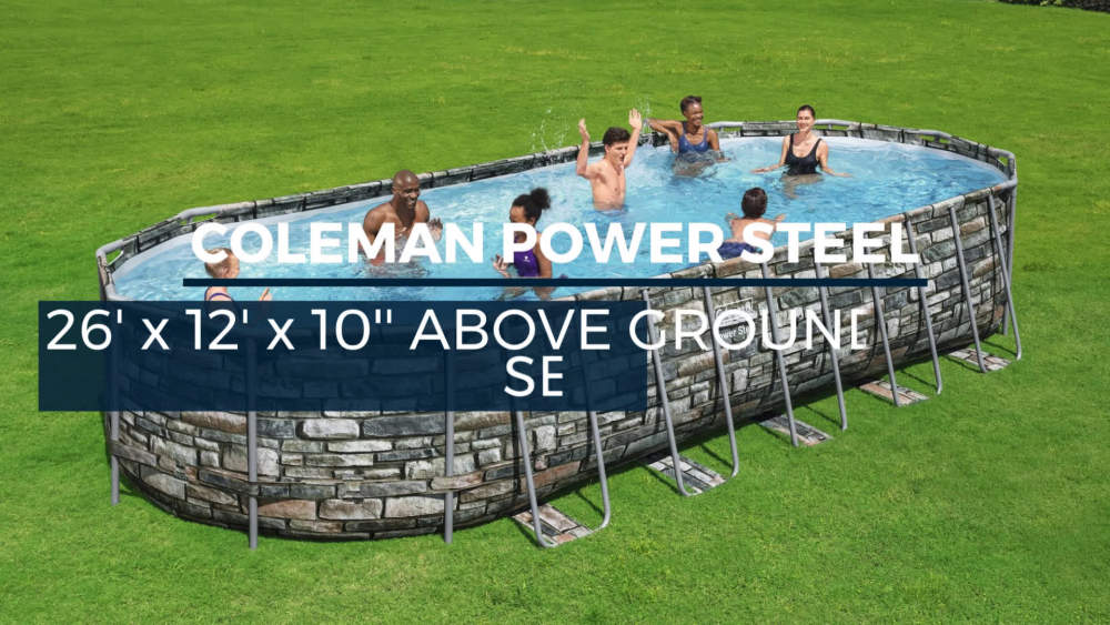 Coleman Power Steel Frame 16' x 10' x 48" Oval Pool Set