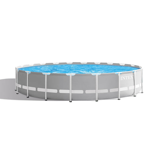 Intex 20ft x 52in Prism Frame Above Ground Swimming Pool Set with Filter Pump
