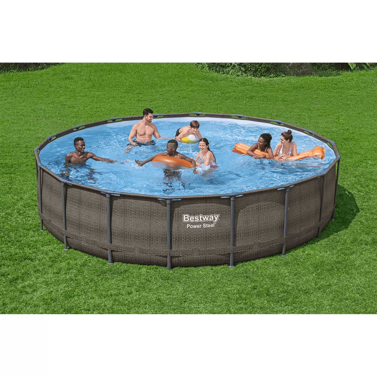 Bestway Power Steel 18’ x 48” Round Above Ground Pool Set