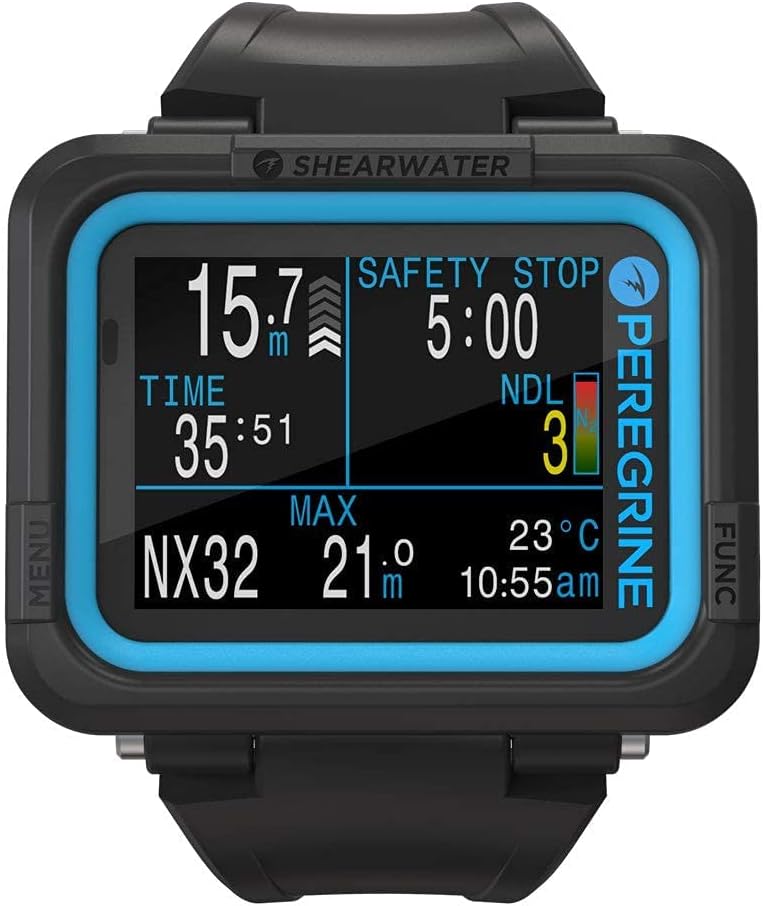 Shearwater Peregrine Air, Nitrox, 3 Gas Nitrox, Gauge Wrist Computer