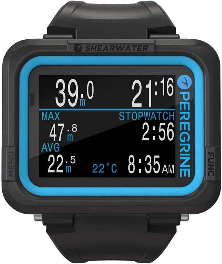 Shearwater Peregrine Air, Nitrox, 3 Gas Nitrox, Gauge Wrist Computer