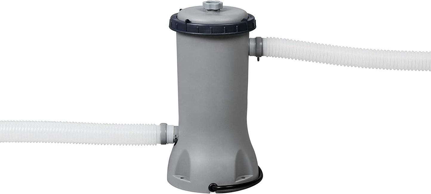 Bestway Power Steel 14' x 8'2" x 39.5" Oval Above Ground Pool Set | Includes 530gal Filter Pump, Ladder, ChemConnect Dispener