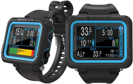 Shearwater Peregrine Air, Nitrox, 3 Gas Nitrox, Gauge Wrist Computer