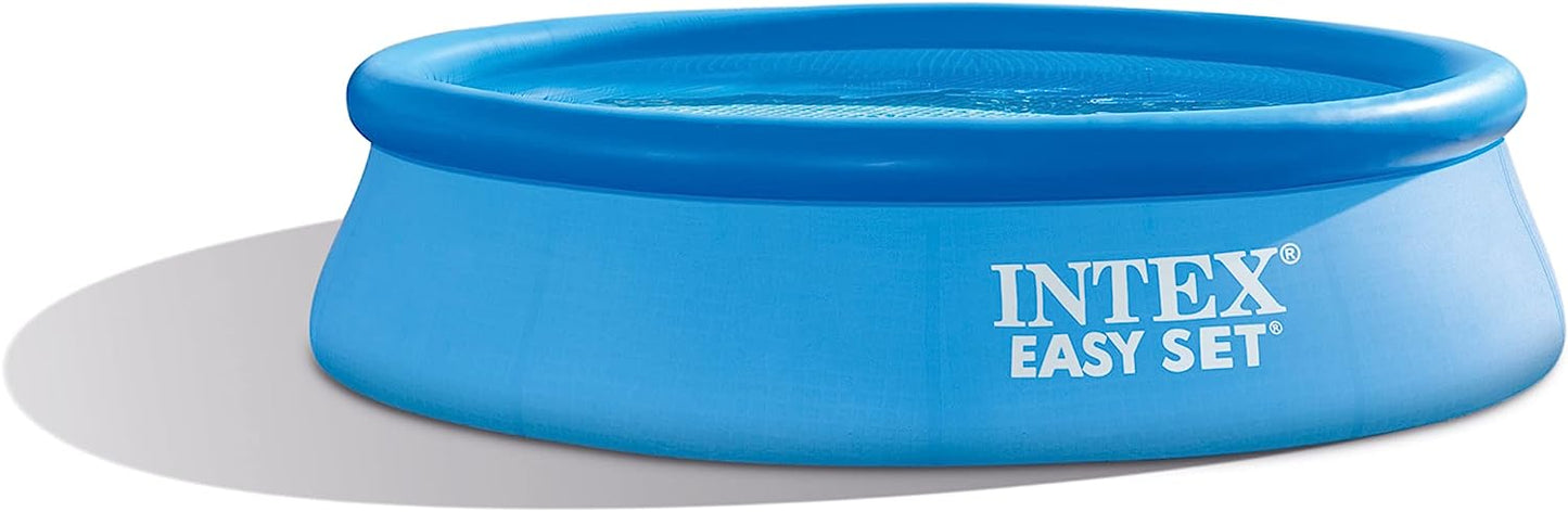 INTEX 28167EH Easy Set Inflatable Swimming Pool Set: 15ft x 48in – Includes 1000 GPH Cartridge Filter Pump – Removable Ladder – Pool Cover – Ground Cloth