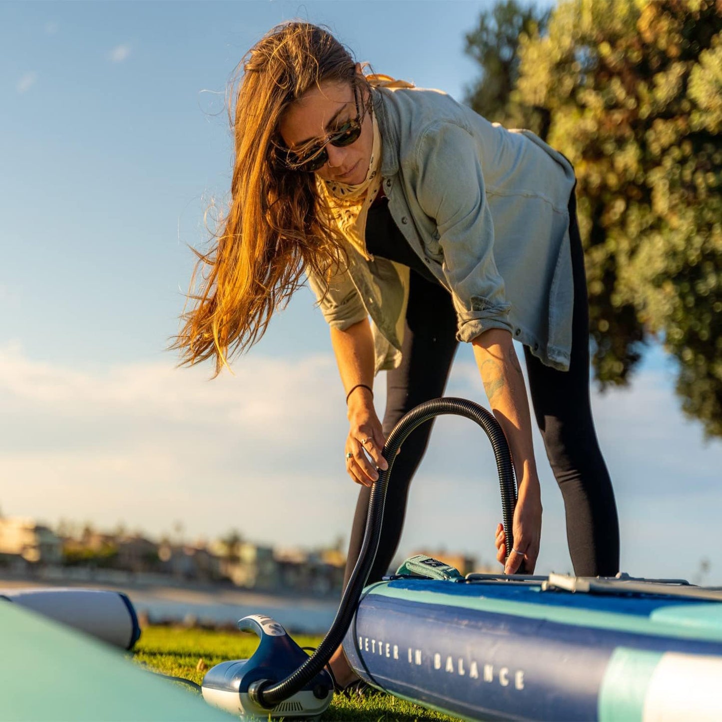 ISLE Pioneer Inflatable Stand Up Paddle Board