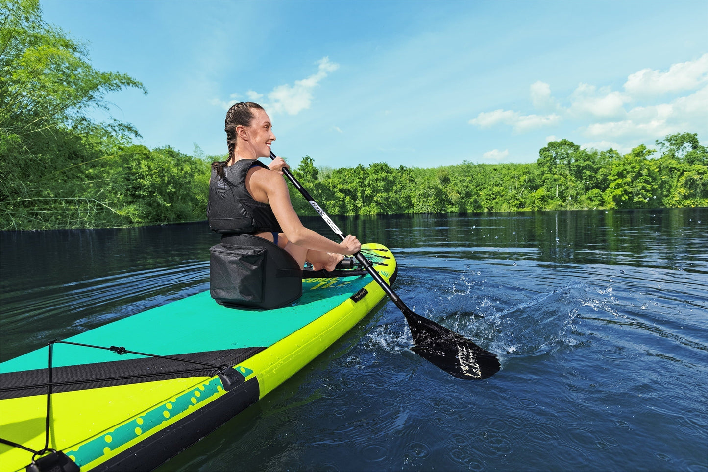 Hydro-Force Freesoul Tech Convertible Stand-up Paddleboard and Inflatable Kayak Set
