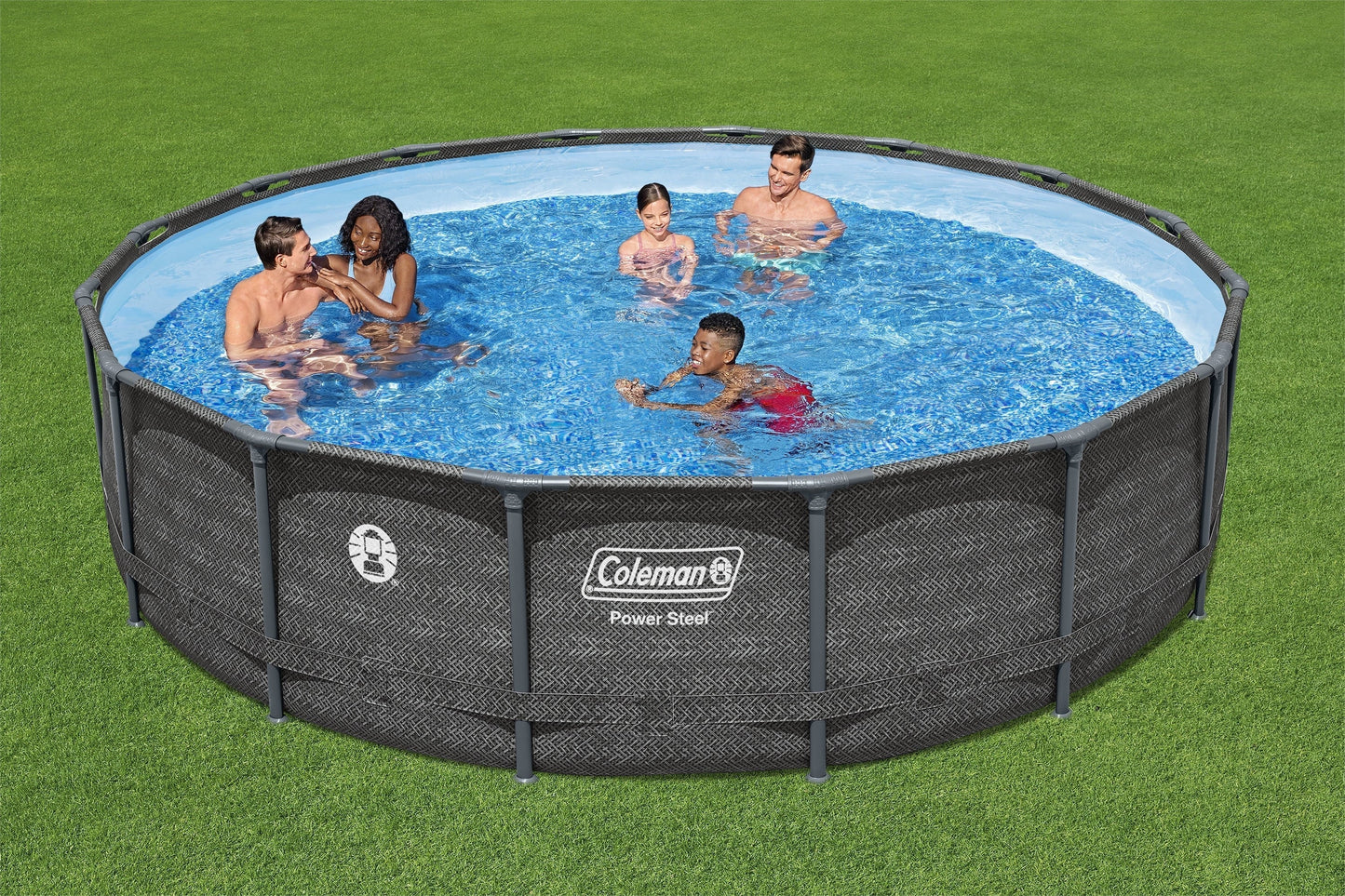 Coleman Power Steel 16 ft. x 42 in. Round Above Ground Pool Set