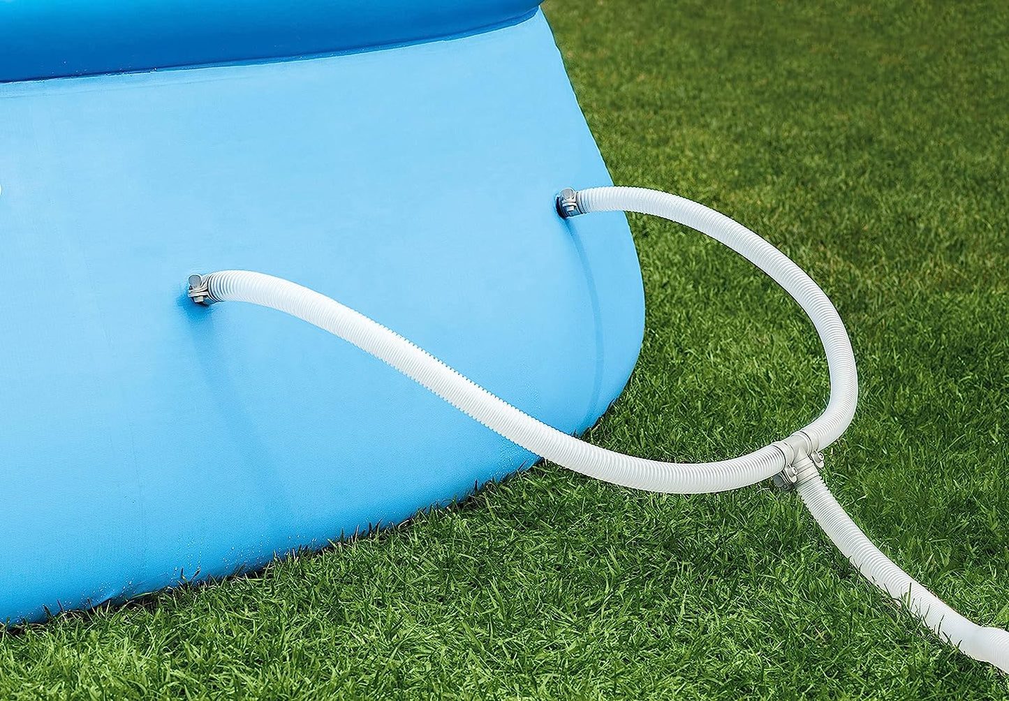 INTEX 28167EH Easy Set Inflatable Swimming Pool Set: 15ft x 48in – Includes 1000 GPH Cartridge Filter Pump – Removable Ladder – Pool Cover – Ground Cloth