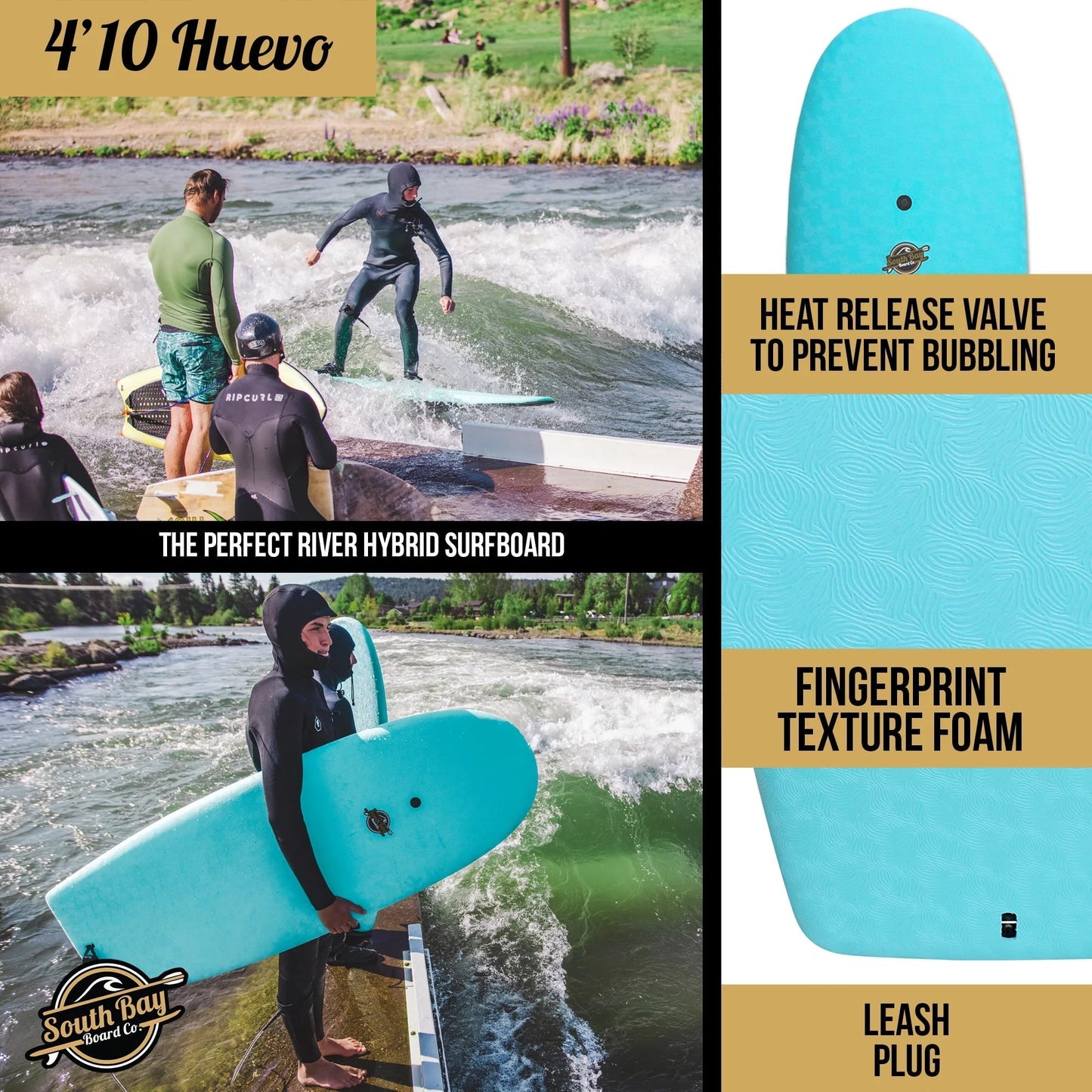 4'10 Huevo Hybrid Surfboard