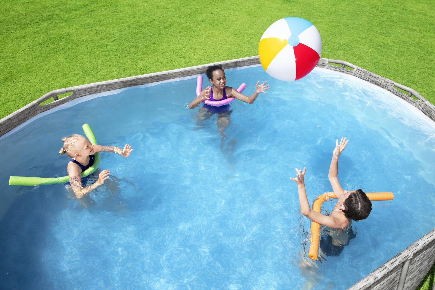 Coleman Power Steel Frame 16' x 10' x 48" Oval Pool Set
