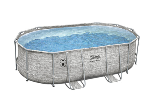 Coleman Power Steel Frame 16' x 10' x 48" Oval Pool Set