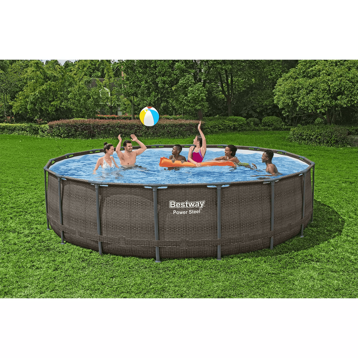 Bestway Power Steel 18’ x 48” Round Above Ground Pool Set