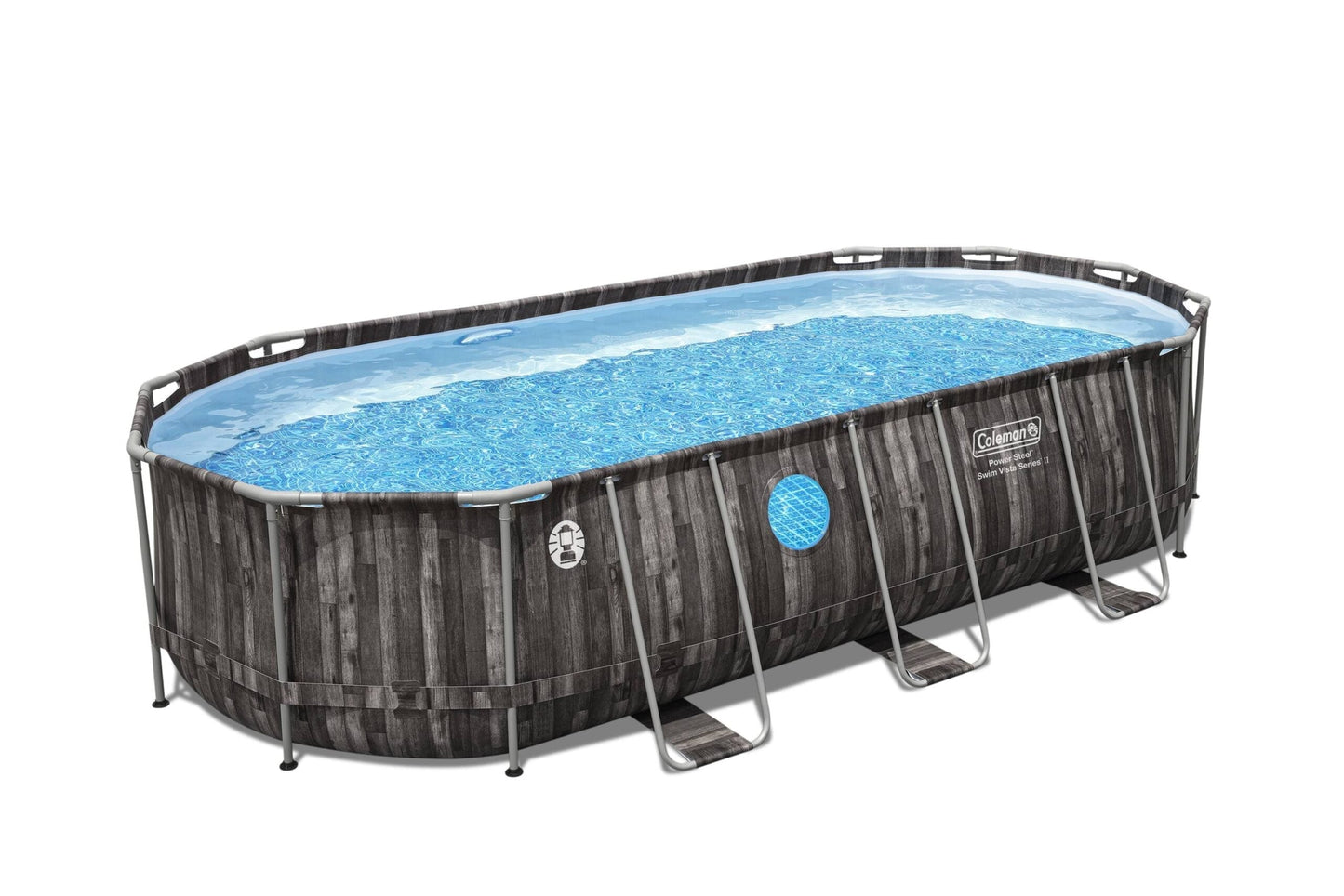 Coleman Power Steel Swim Vista Series II 20′ x 10′ x 48″ Above-Ground Oval Pool Set