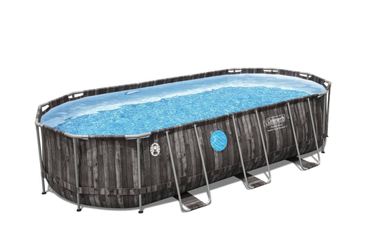Coleman Power Steel Swim Vista Series II 20′ x 10′ x 48″ Above-Ground Oval Pool Set