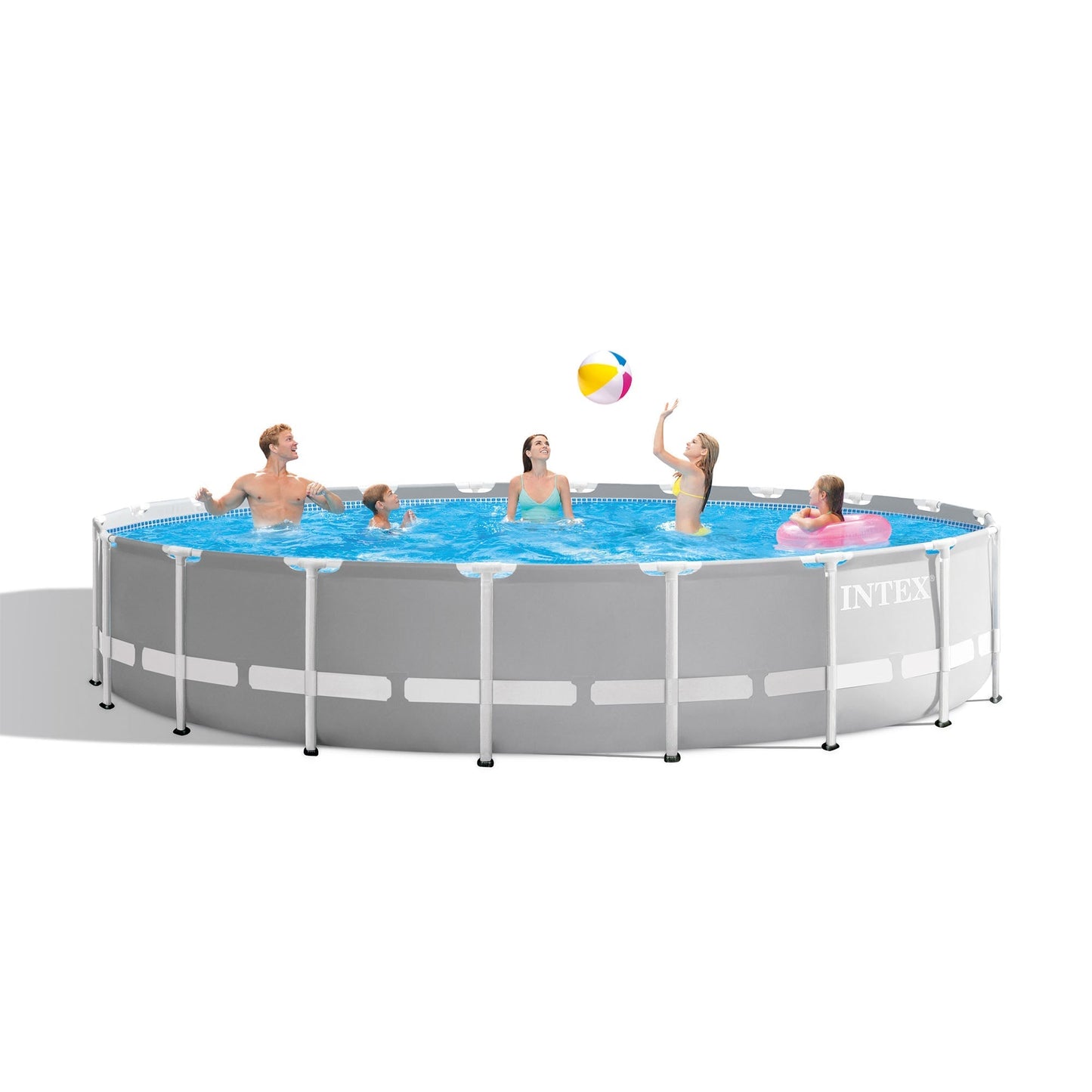 Intex 20ft x 52in Prism Frame Above Ground Swimming Pool Set with Filter Pump
